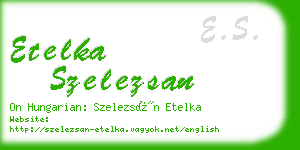 etelka szelezsan business card